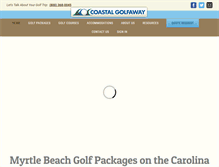 Tablet Screenshot of coastalgolfaway.com